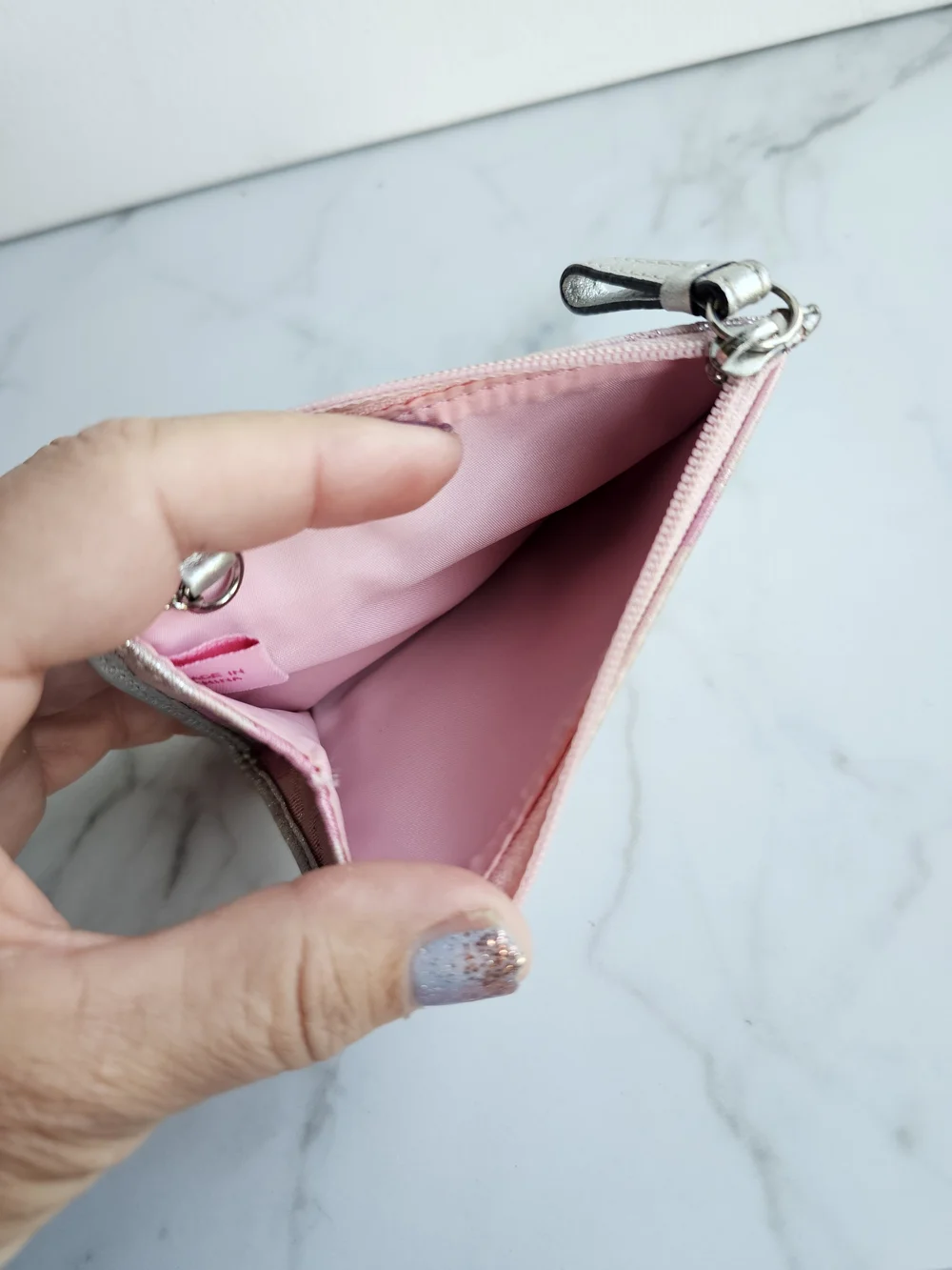 Pink Kisslock Wristlet and Card Wallet - Picture 4 of 12